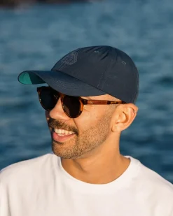 Floris van Bommel Caps & Hats|Caps & Hats>Active Recycled 6 Panel Cap Dark Denim