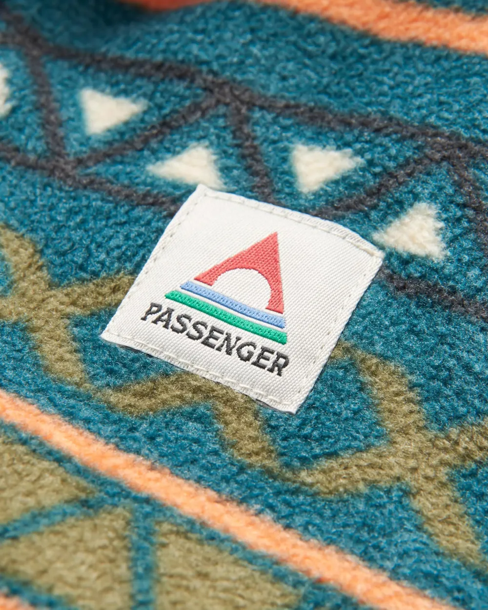 Floris van Bommel Fleece|Fleece>Adrift Recycled Polar Fleece Retro Geo Mediterranean