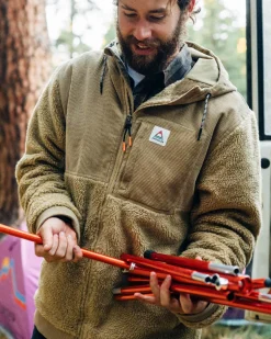 Floris van Bommel Fleece|Fleece>Adventure Recycled Deep-Pile Sherpa Fleece Biscuit