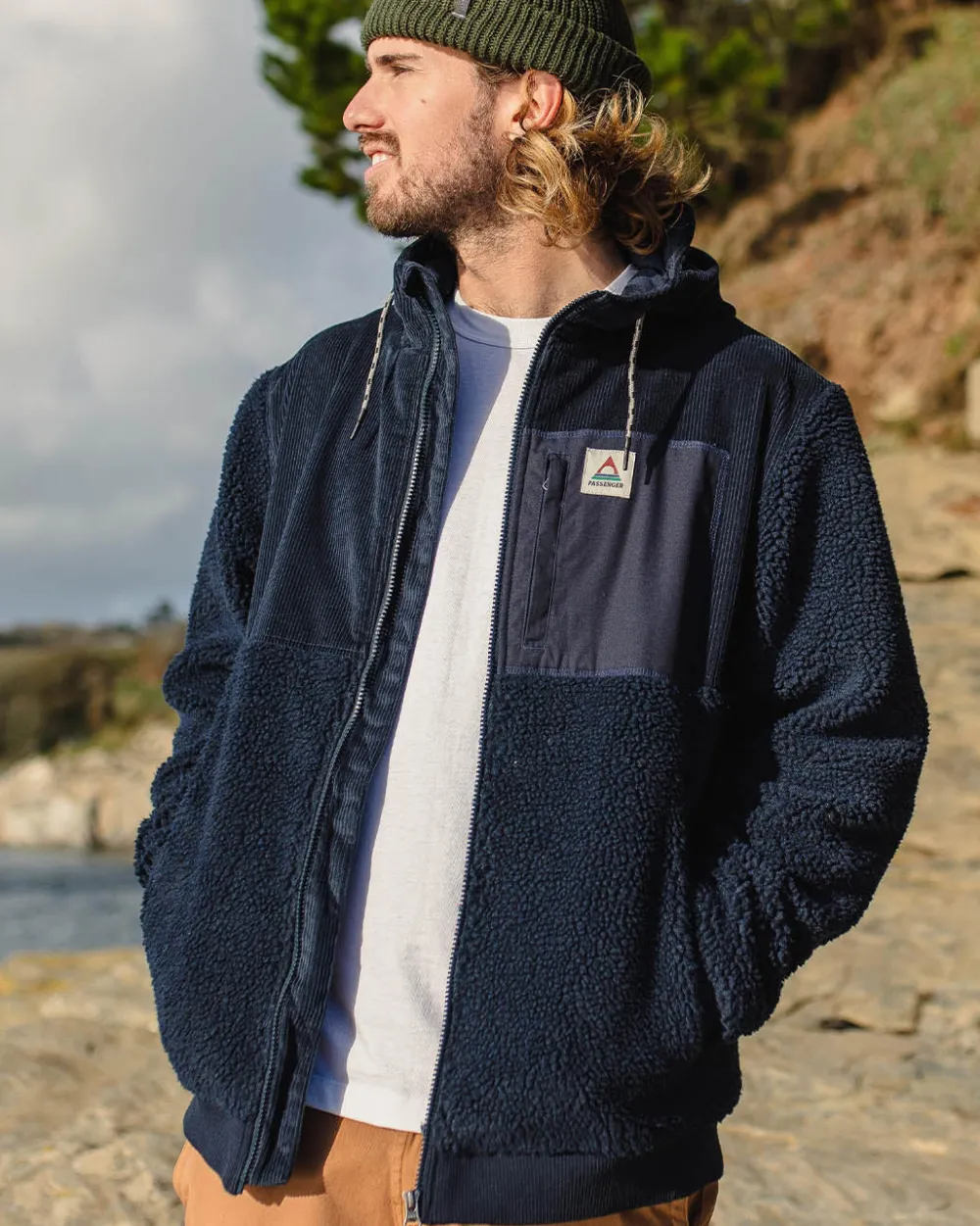 Floris van Bommel Fleece|Fleece>Adventure Recycled Deep-Pile Sherpa Fleece Deep Navy
