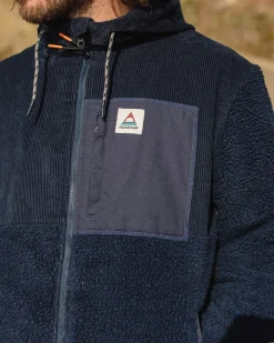 Floris van Bommel Fleece|Fleece>Adventure Recycled Deep-Pile Sherpa Fleece Deep Navy
