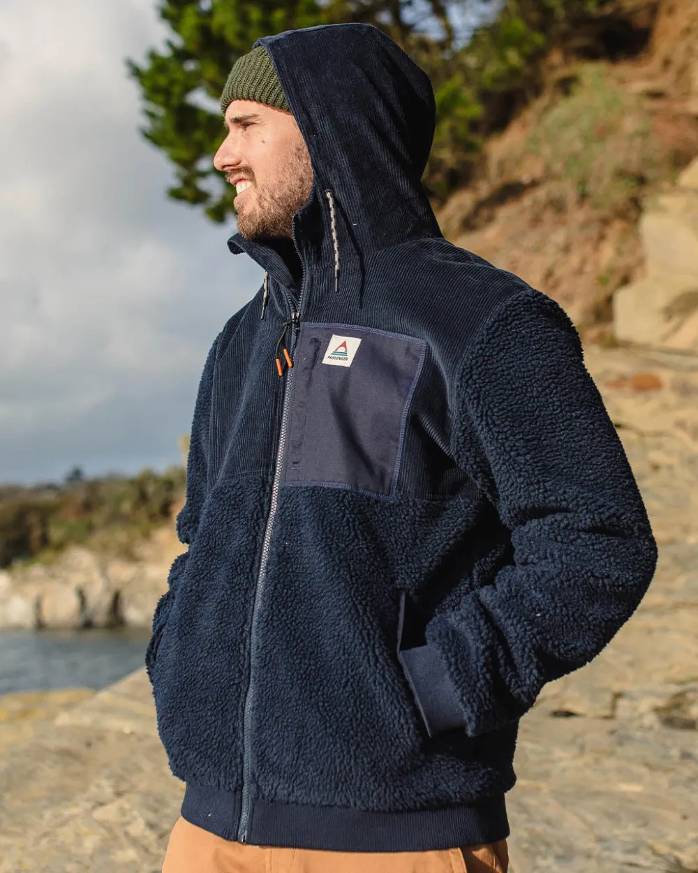 Floris van Bommel Fleece|Fleece>Adventure Recycled Deep-Pile Sherpa Fleece Deep Navy
