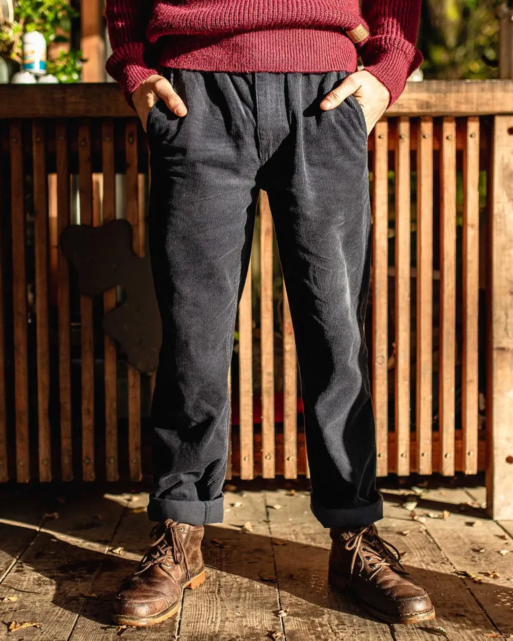 Floris van Bommel Pants|Best Sellers>Adventurer Cord Pants Deep Navy