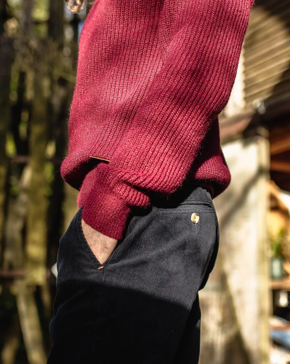 Floris van Bommel Pants|Best Sellers>Adventurer Cord Pants Deep Navy