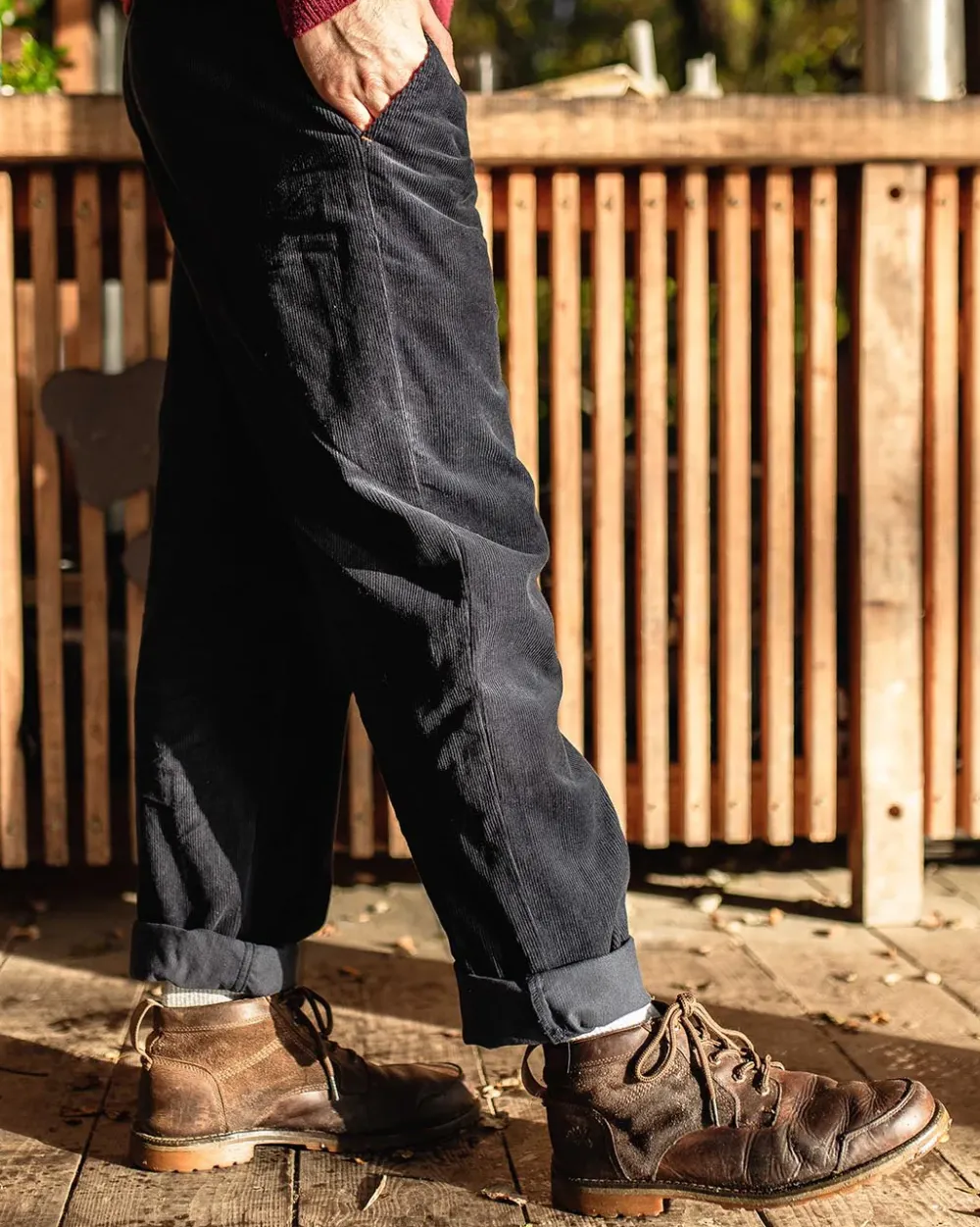 Floris van Bommel Pants|Best Sellers>Adventurer Cord Pants Deep Navy