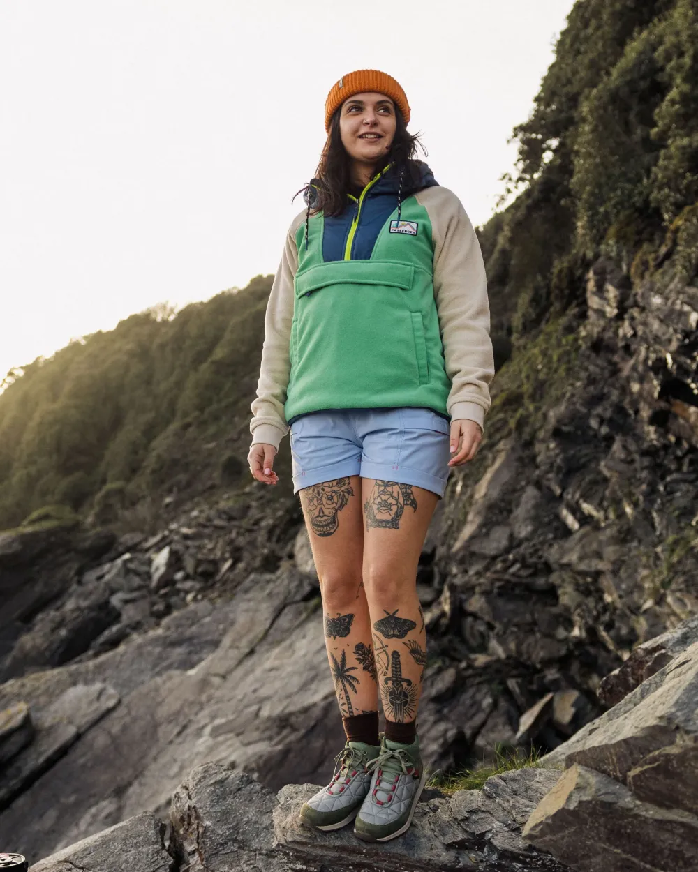 Passenger Fleece|Fleece>Alexander Recycled Polar Hooded Fleece Green Spruce