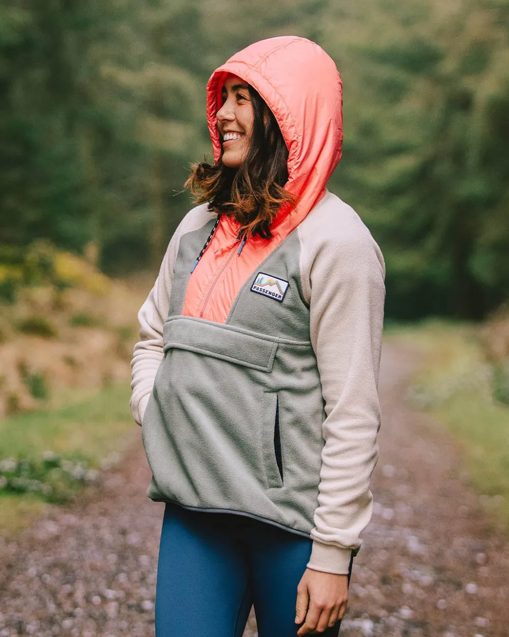 Passenger Fleece|Fleece>Alexander Recycled Polar Hooded Fleece Pistachio