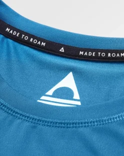 Passenger T-Shirts & Tank Tops|Activewear>All Day Active Recycled T-Shirt Blue Steel