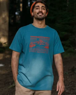 Passenger T-Shirts & Tank Tops|Best Sellers>Alp Recycled Cotton T-Shirt Blue Steel