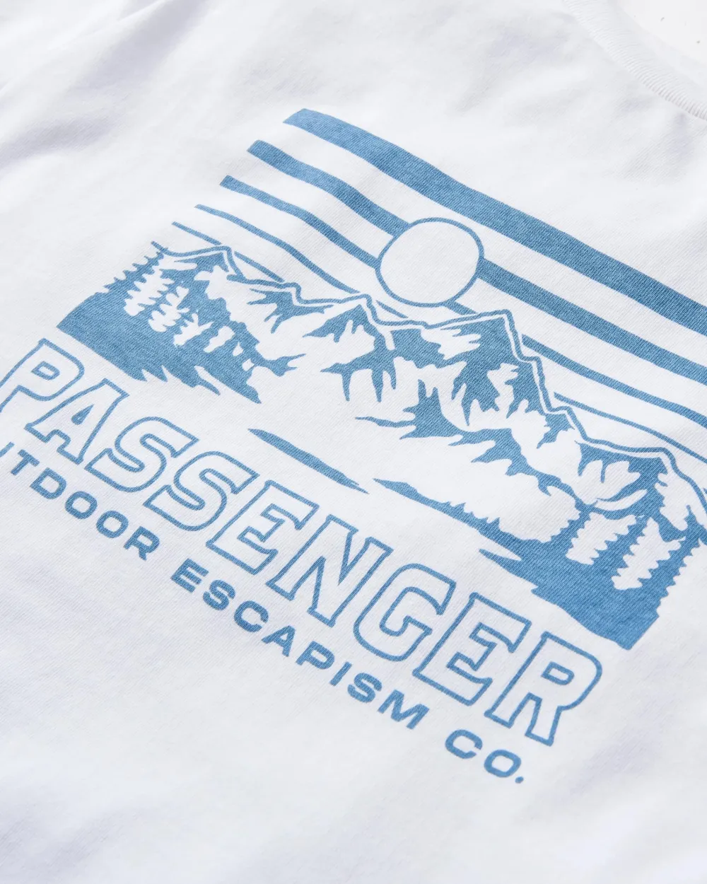 Passenger T-Shirts & Tank Tops>Alp Recycled Cotton T-Shirt White