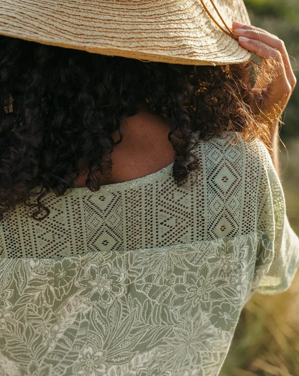 Passenger Dresses & Skirts|Women's Outlet>Ambrose Oversized Dress Pistachio Floral