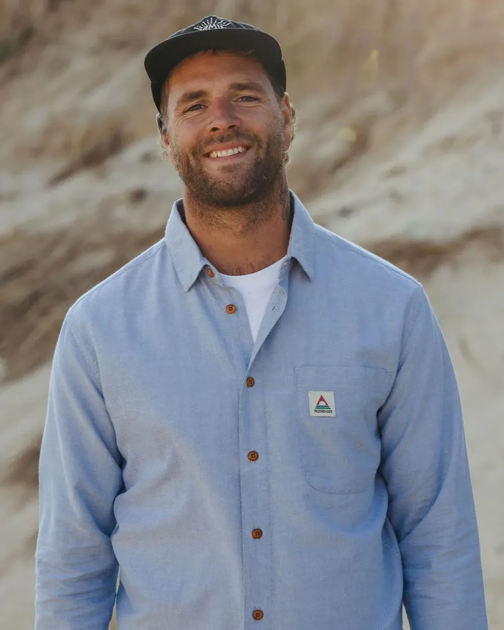 Passenger Shirts|Men's Outlet>Arica Organic Shirt Chambray