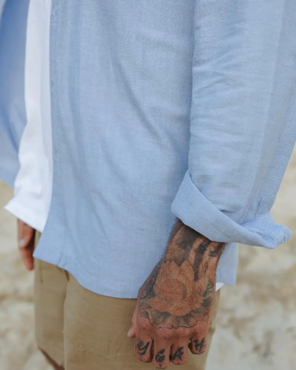 Passenger Shirts|Men's Outlet>Arica Organic Shirt Chambray