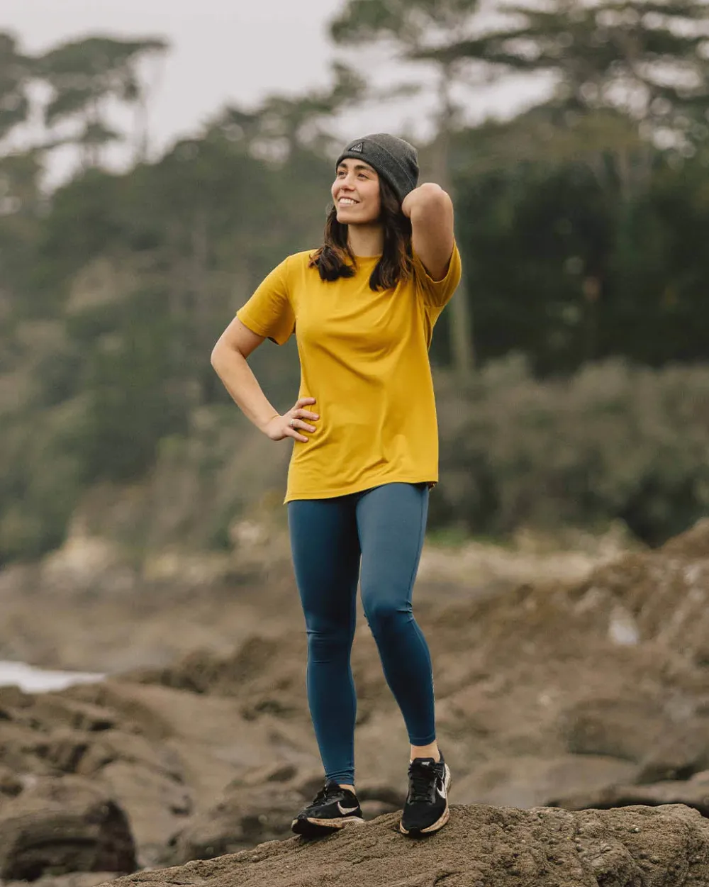 Passenger Activewear|Women's Outlet>Aurora Recycled Active T-Shirt Honey