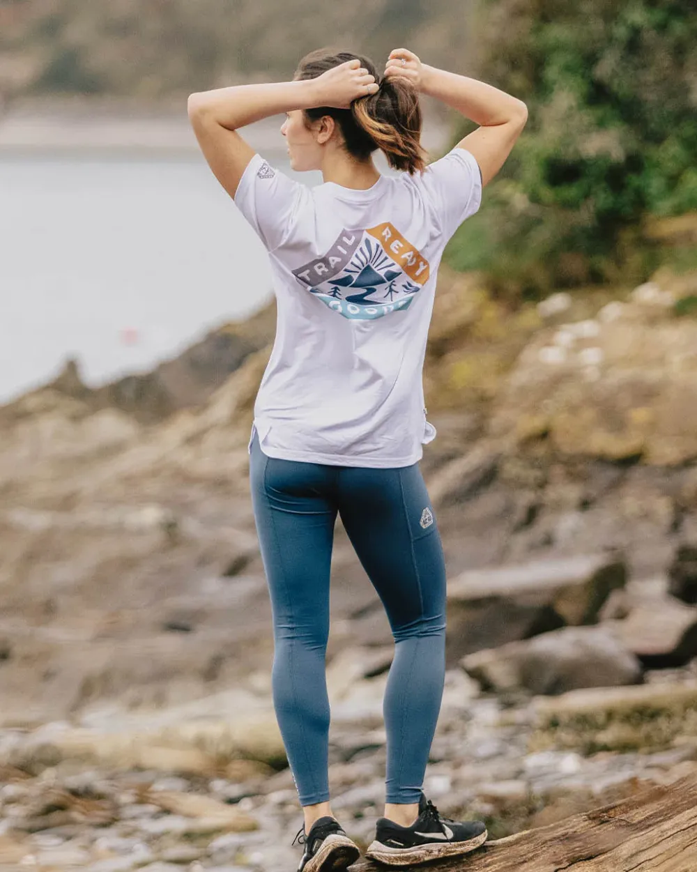 Passenger Tops & T-Shirts|Activewear>Aurora Recycled Active T-Shirt White