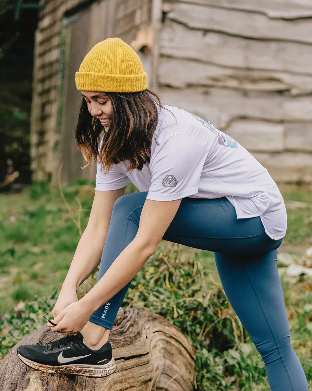 Passenger Tops & T-Shirts|Activewear>Aurora Recycled Active T-Shirt White