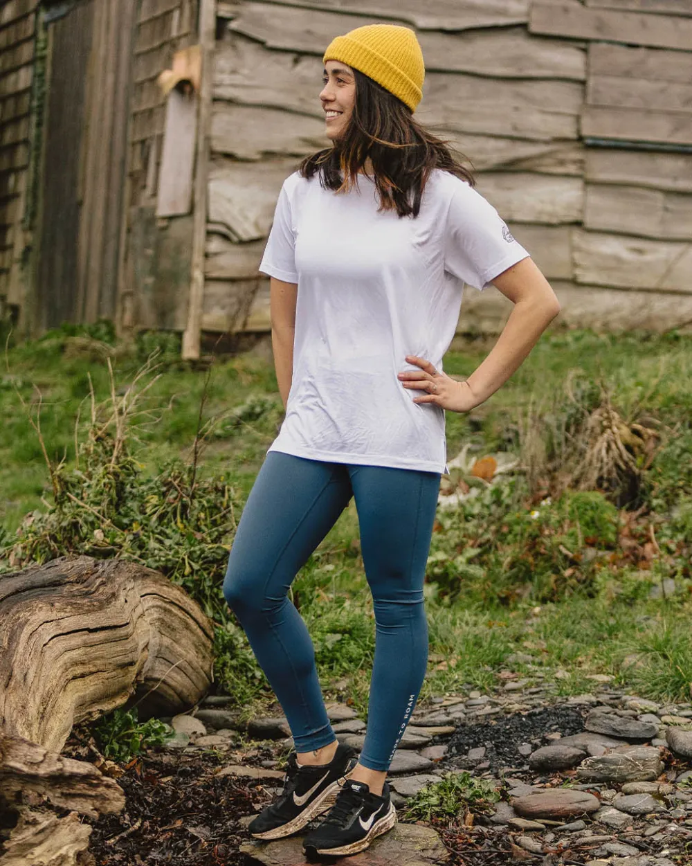 Passenger Tops & T-Shirts|Activewear>Aurora Recycled Active T-Shirt White