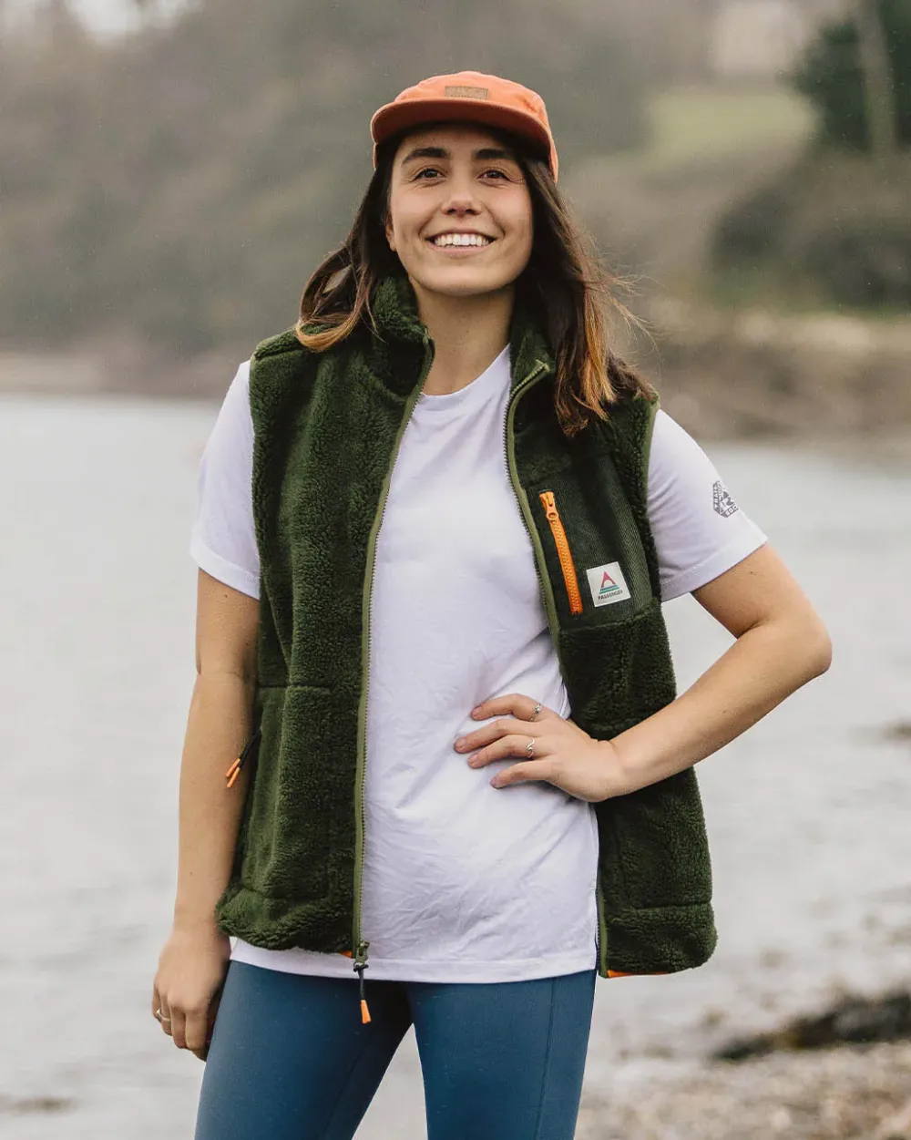 Passenger Tops & T-Shirts|Activewear>Aurora Recycled Active T-Shirt White