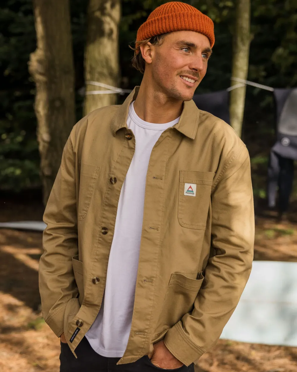 Passenger Shirts|Overshirts>Balsa Canvas Overshirt Biscuit