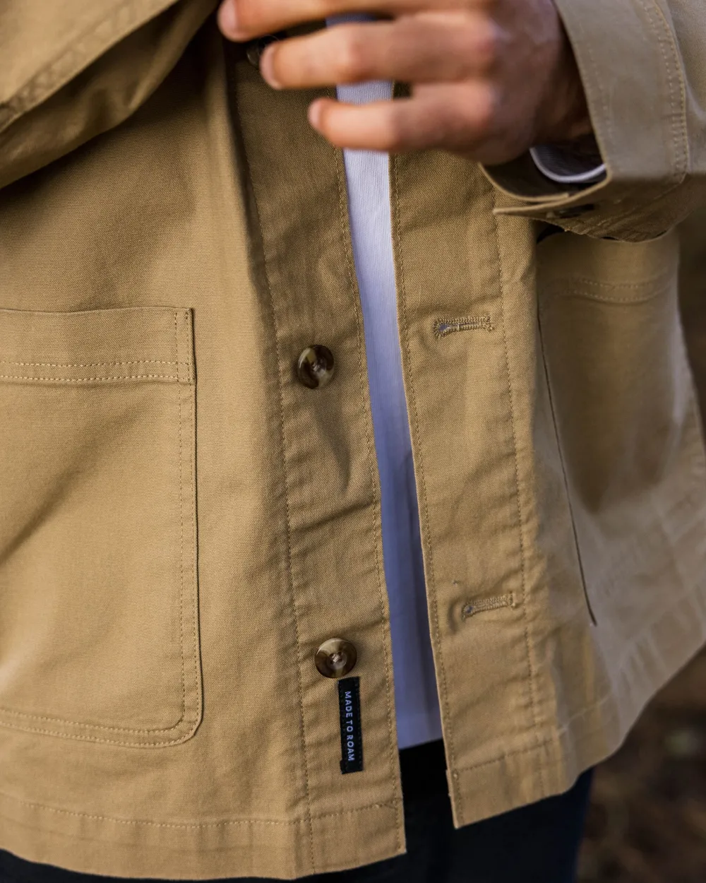 Passenger Shirts|Overshirts>Balsa Canvas Overshirt Biscuit