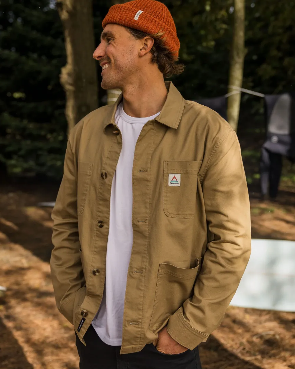 Passenger Shirts|Overshirts>Balsa Canvas Overshirt Biscuit