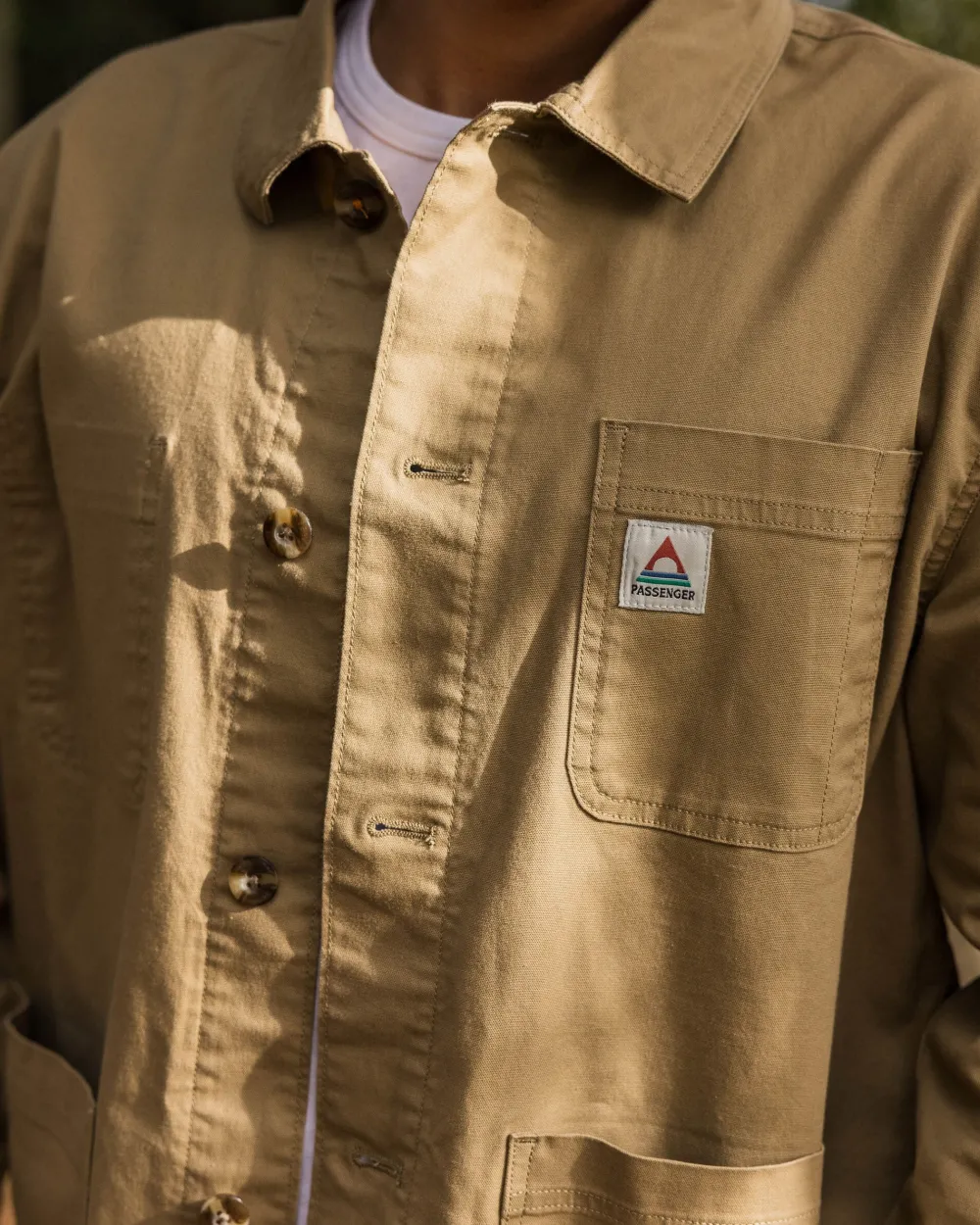 Passenger Shirts|Overshirts>Balsa Canvas Overshirt Biscuit