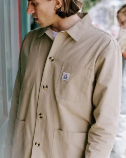 Passenger Shirts|Overshirts>Balsa Organic Cotton Overshirt Biscuit