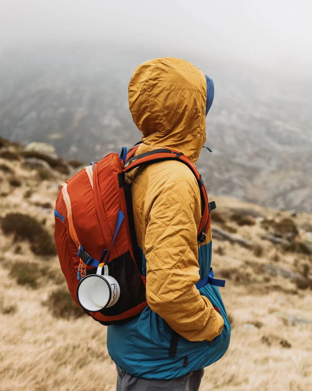 Passenger Water Resistant|Insulated>Base Recycled Thermore® Insulated Jacket Dusty Ochre/ Corsair Blue