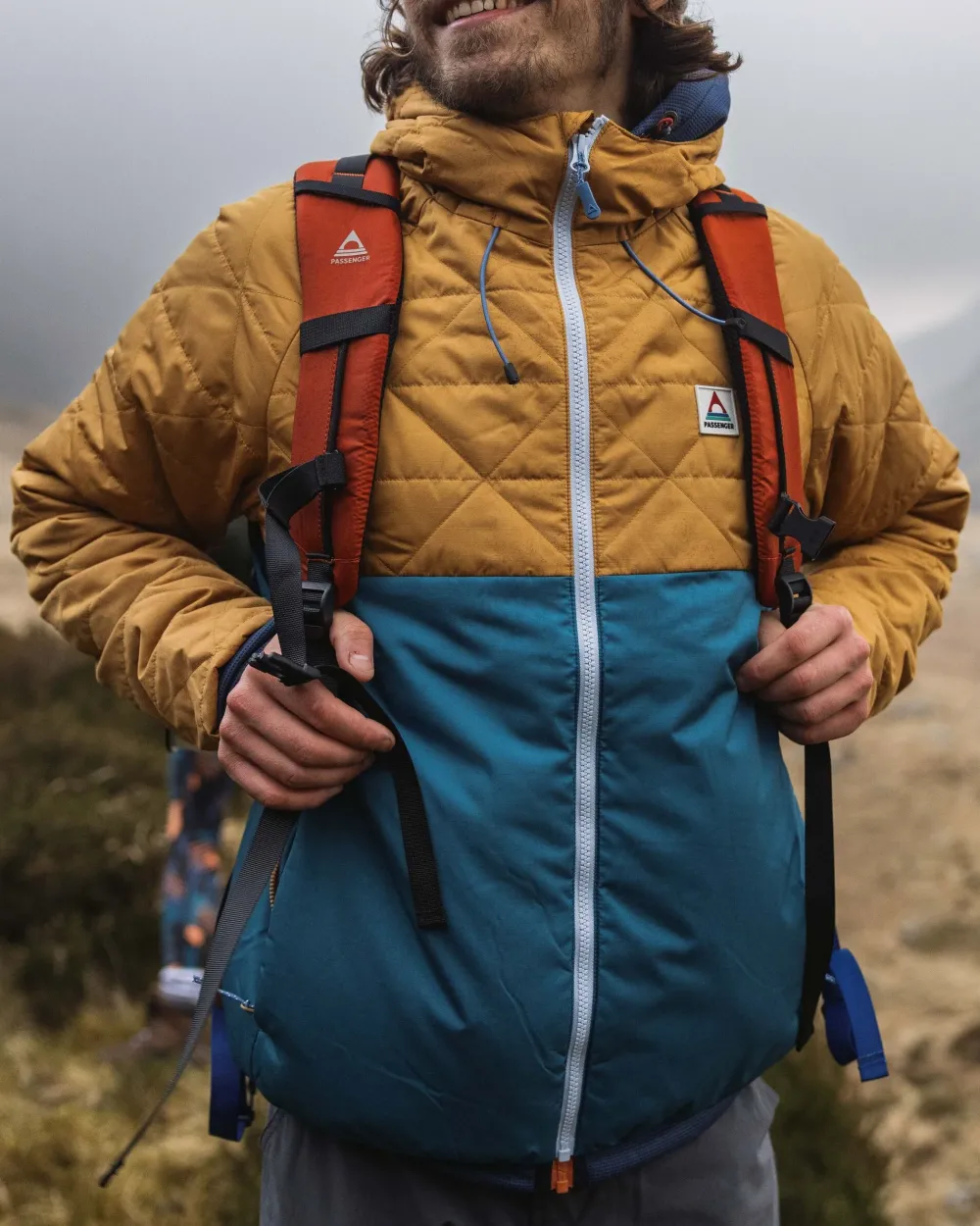 Passenger Water Resistant|Insulated>Base Recycled Thermore® Insulated Jacket Dusty Ochre/ Corsair Blue