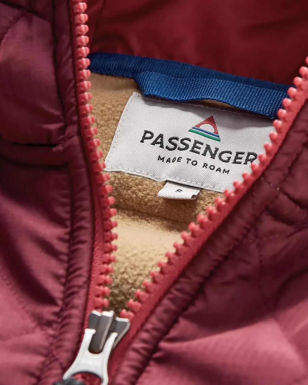 Passenger Fleece|Fleece>Beaumont Recycled Sherpa Hooded Fleece Earth Red