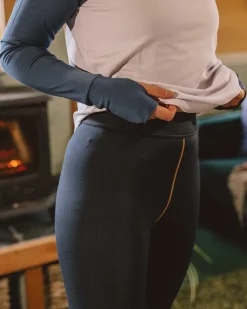 Passenger Leggings|Activewear>Blossom Recycled Base Layer Leggings Deep Navy