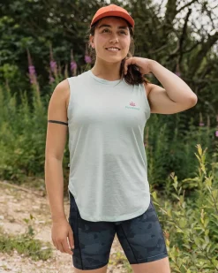 Passenger Tank Tops|Tops & T-Shirts>Blue Bird Recycled Active Tank Top Mint Green