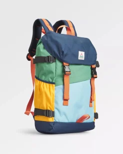 Passenger Backpacks & Bags|Backpacks & Bags>Boondocker Recycled 26L Backpack Navy/ Laurel Green/ Blue Haze
