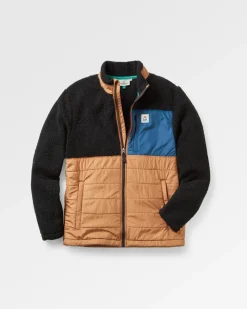 Floris van Bommel Fleece|Fleece>Born Explorer Recycled Polar-Lined Sherpa Fleece Black