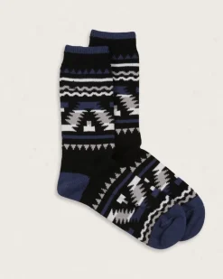 Floris van Bommel Socks|Socks>Bothy Organic Midweight Socks Black
