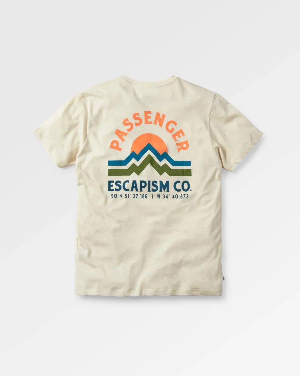 Passenger Tops & T-Shirts>Breathe Recycled Cotton Marl T-Shirt Milky Marl