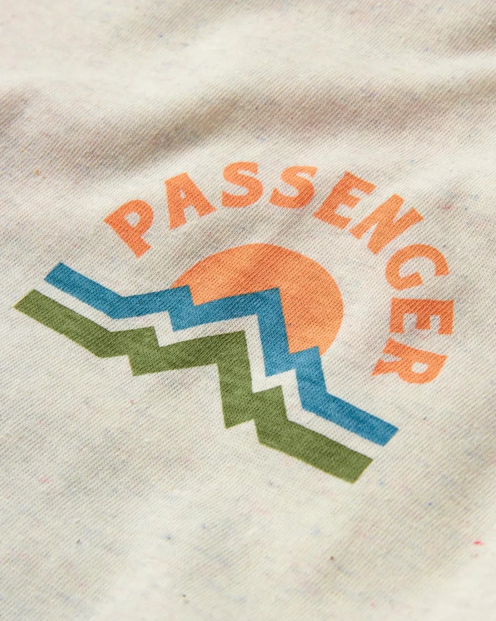 Passenger Tops & T-Shirts>Breathe Recycled Cotton Marl T-Shirt Milky Marl