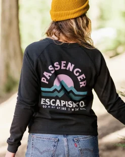 Passenger Hoodies & Sweatshirts>Breathe Recycled Cotton Sweatshirt Black