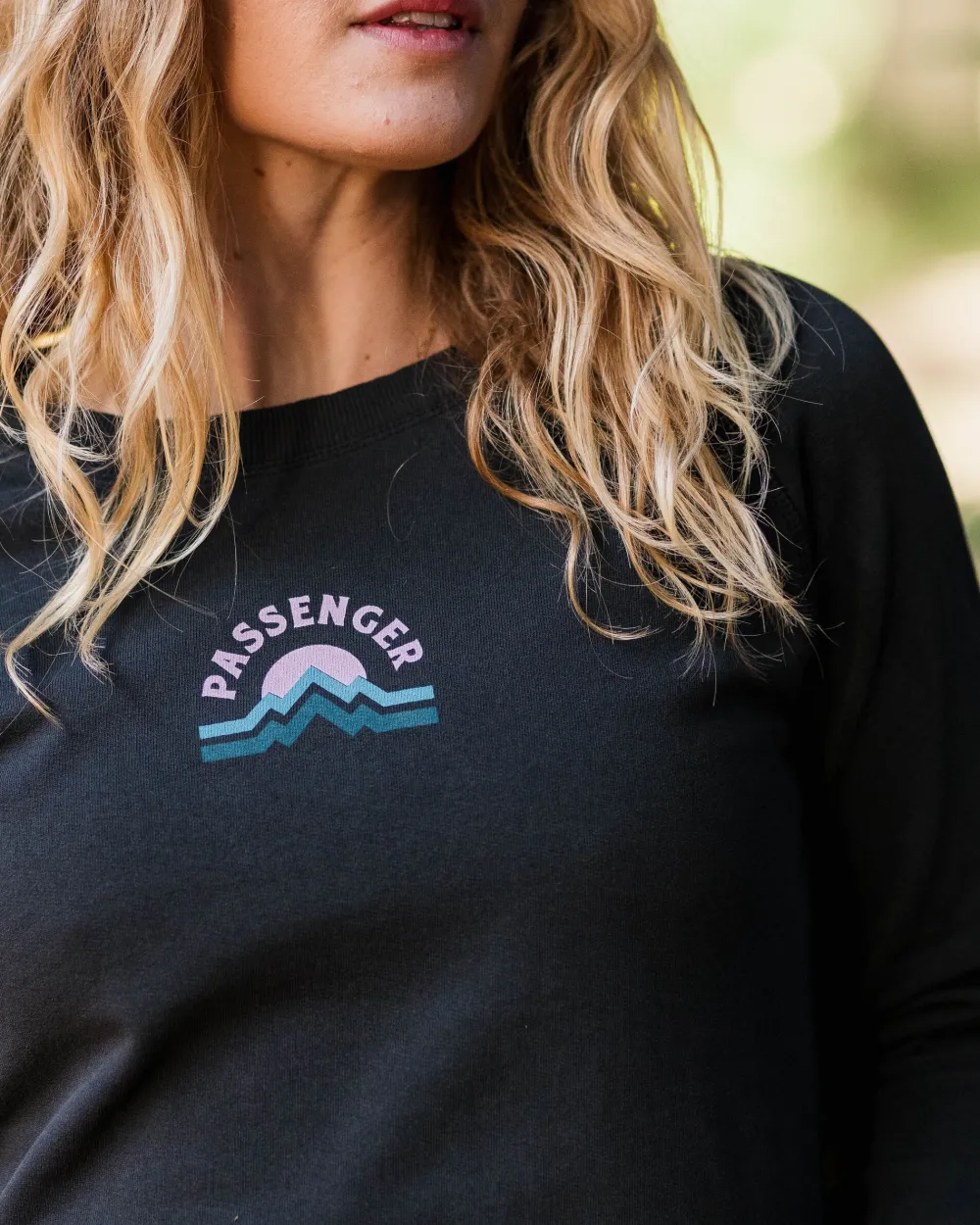 Passenger Hoodies & Sweatshirts>Breathe Recycled Cotton Sweatshirt Black