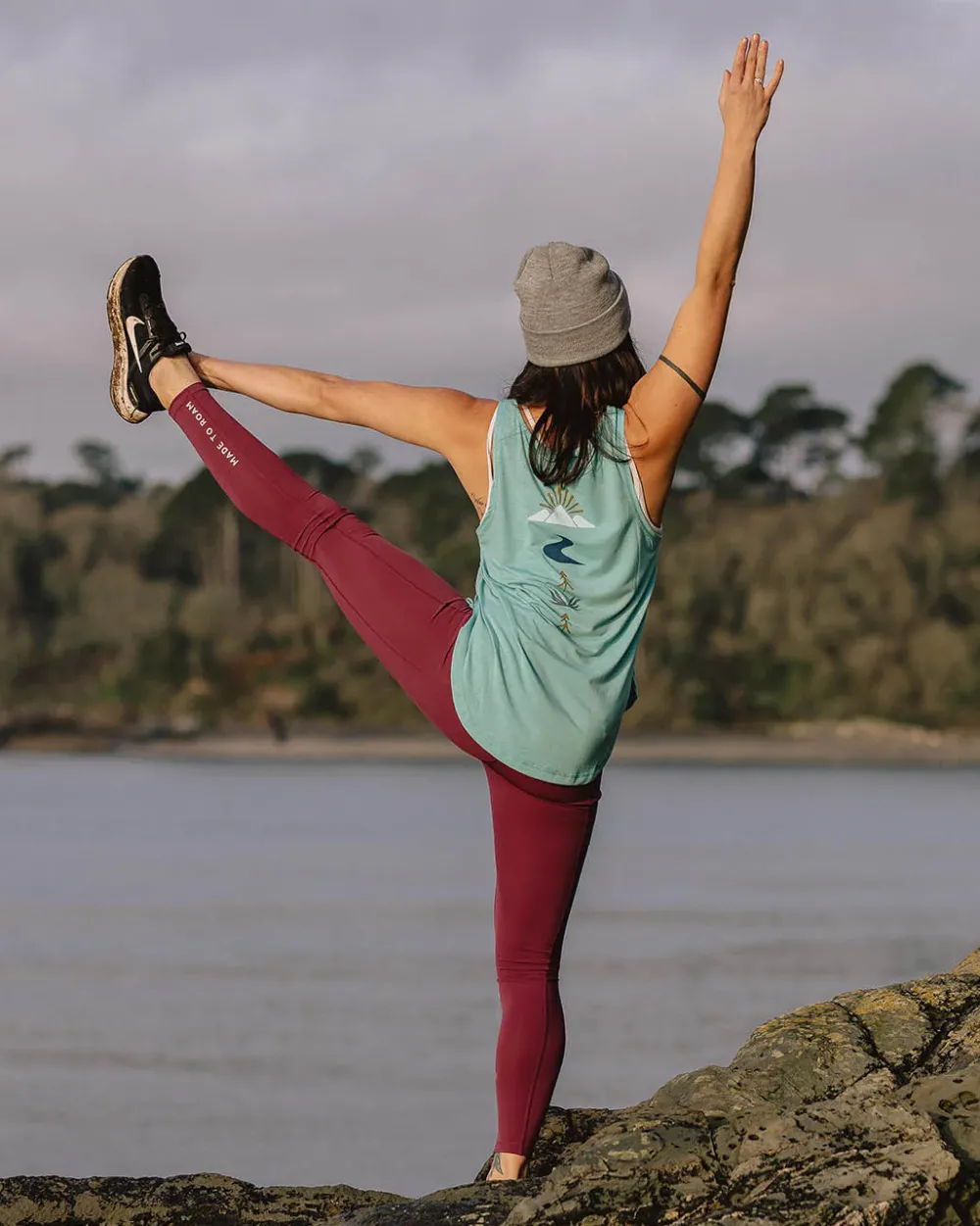 Passenger Tank Tops|Tops & T-Shirts>Breezy Recycled Active Tank Top Porcelain