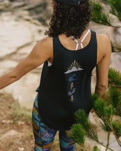 Passenger Tank Tops|Tops & T-Shirts>Breezy Recycled Active Tank Top Black
