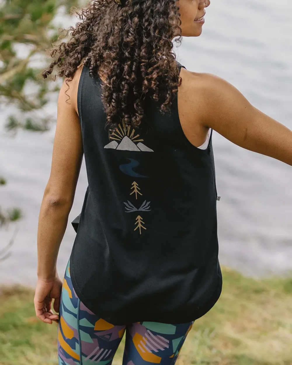 Passenger Tank Tops|Tops & T-Shirts>Breezy Recycled Active Tank Top Black