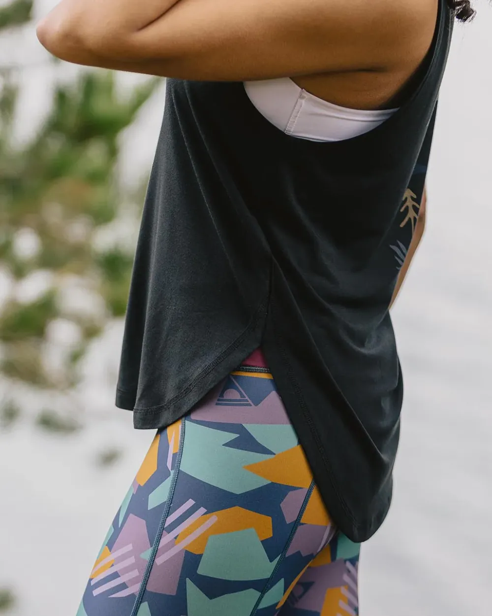 Passenger Tank Tops|Tops & T-Shirts>Breezy Recycled Active Tank Top Black