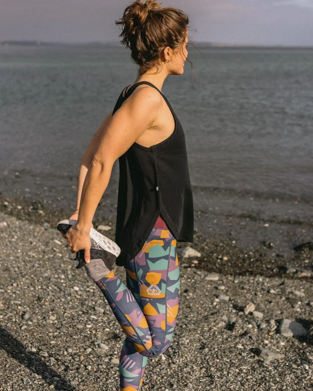 Passenger Tank Tops|Tops & T-Shirts>Breezy Recycled Active Tank Top Black