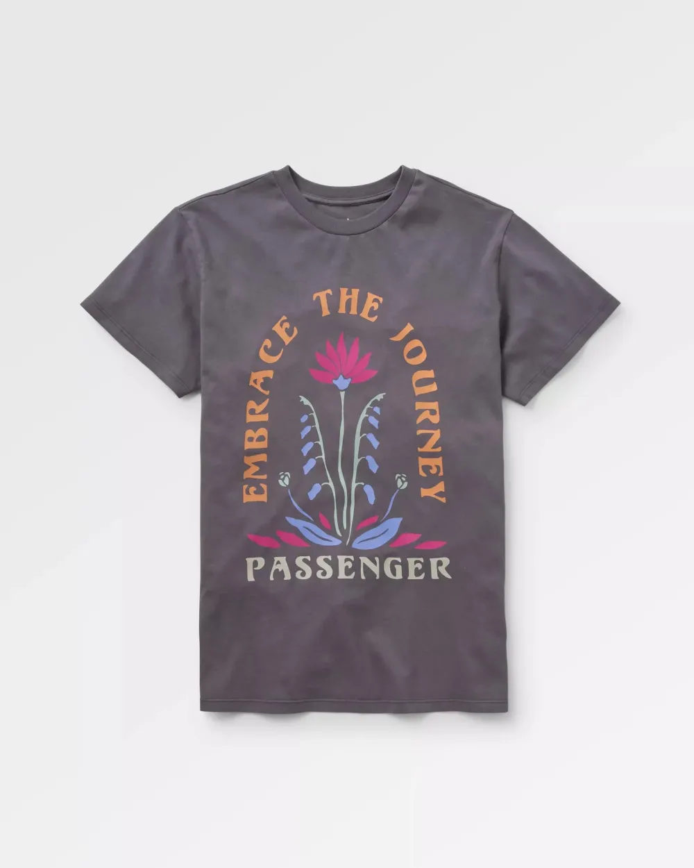 Passenger Tops & T-Shirts|Women's Outlet>Bud Recycled Cotton Oversized T-Shirt Charcoal