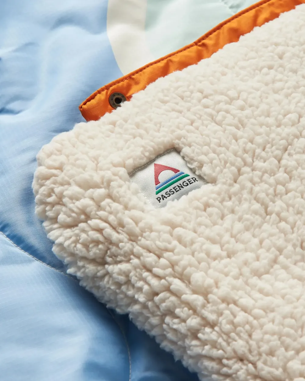 Floris van Bommel Blankets|Outdoor Living>Cabin Recycled Sherpa Blanket Cornflower