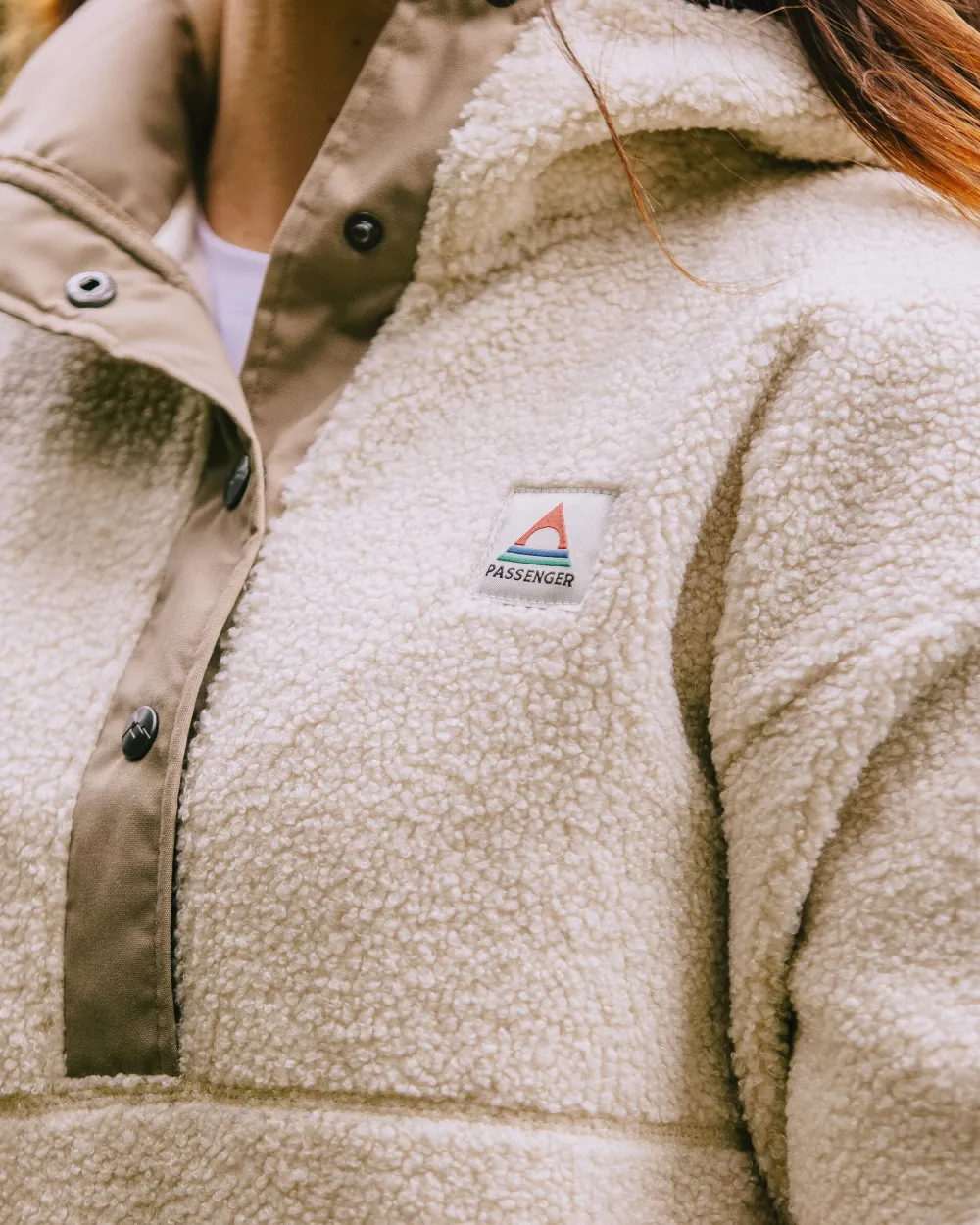 Passenger Fleece|Fleece>Calla Hooded Pullover Recycled Fleece Birch