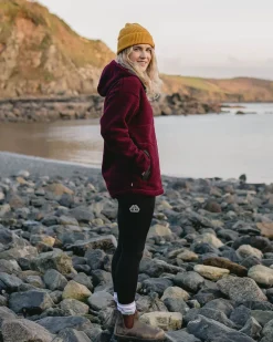 Passenger Fleece|Fleece>Calla Hooded Recycled Polar-Lined Fleece Windsor Wine