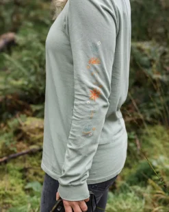 Passenger Tops & T-Shirts|Women's Outlet>Chica Recycled Cotton LS T-Shirt Pistachio