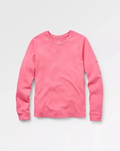 Passenger Tops & T-Shirts|Women's Outlet>Chica Recycled Cotton LS T-Shirt Soft Rose